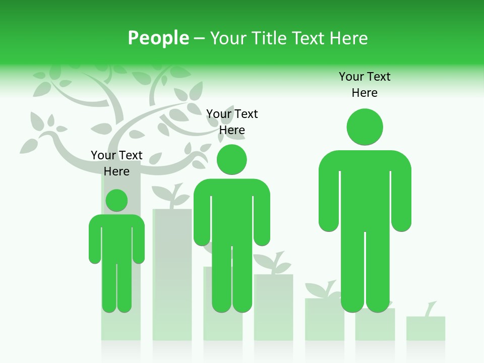 Cartoon People Exercise Young PowerPoint Template