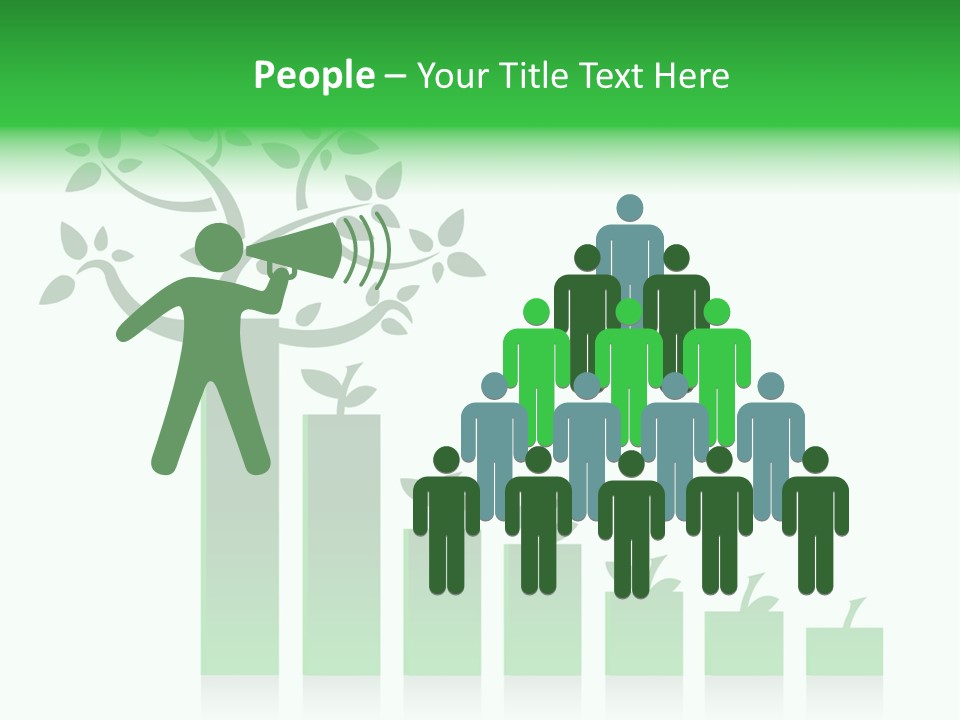 Cartoon People Exercise Young PowerPoint Template