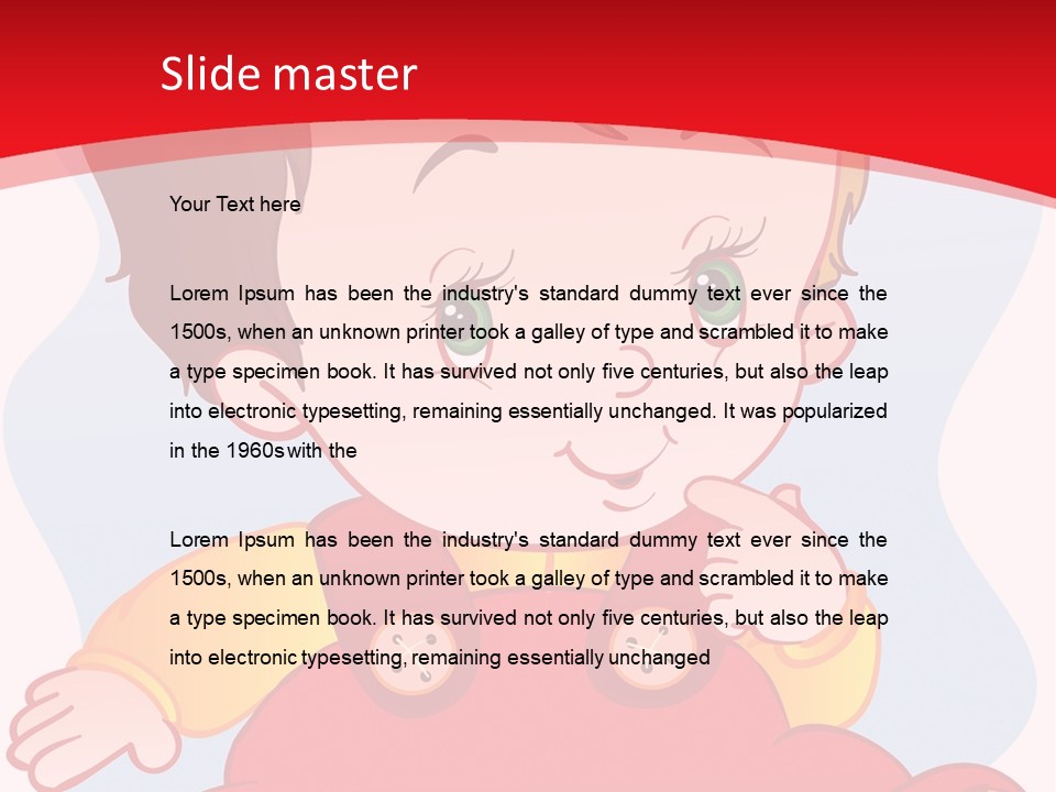 Illustration Lifestyle Clip Art PowerPoint Template