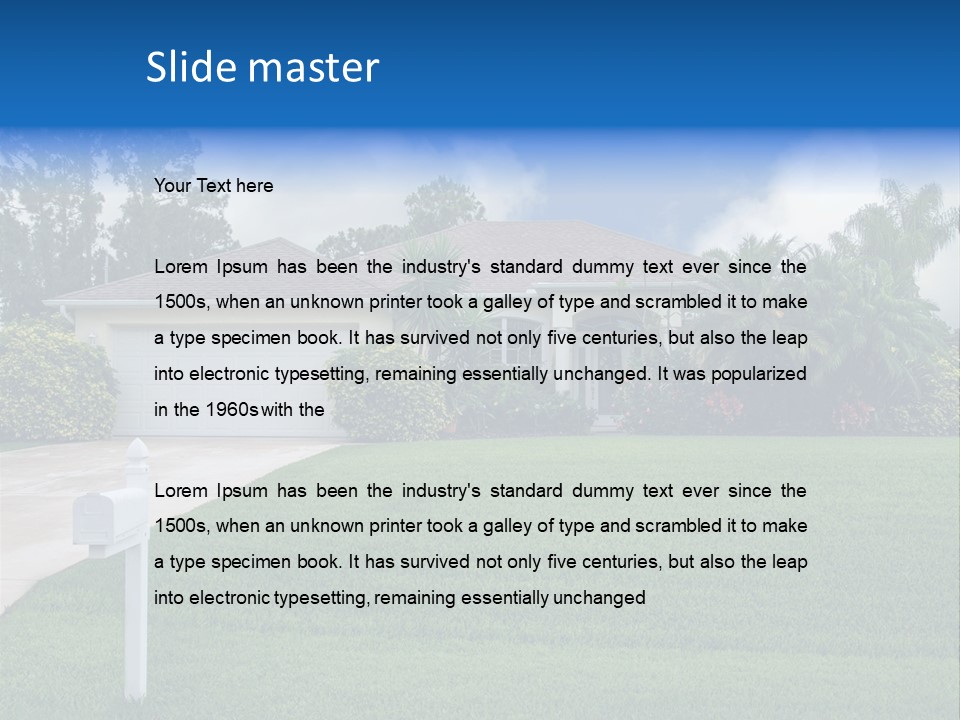 Stocky Male Pudgy PowerPoint Template