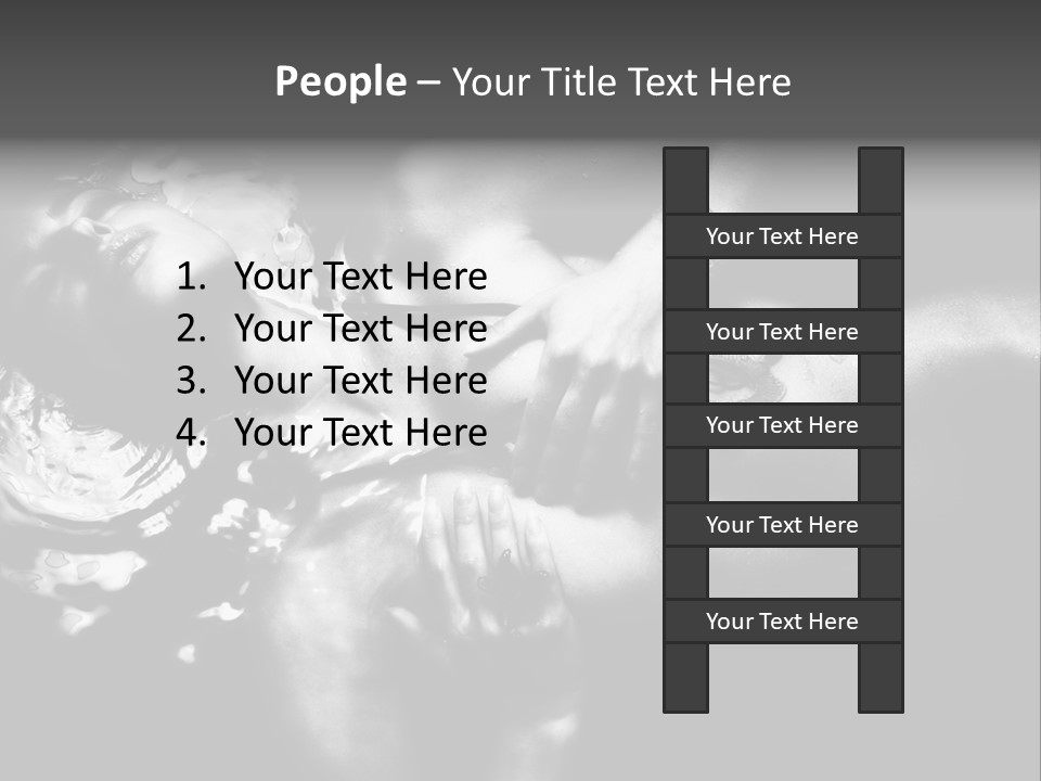 Cutout Workout Obese PowerPoint Template