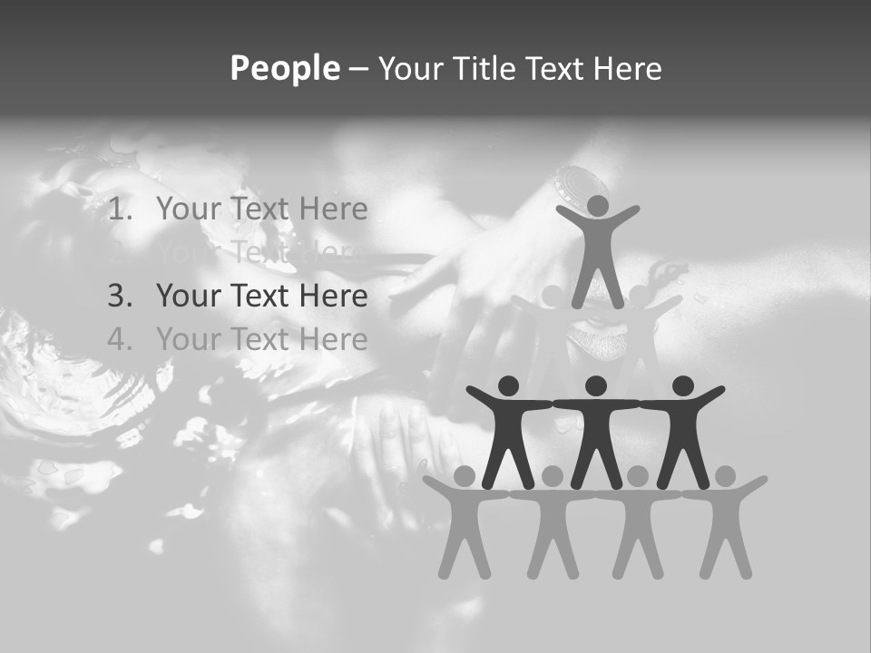 Cutout Workout Obese PowerPoint Template