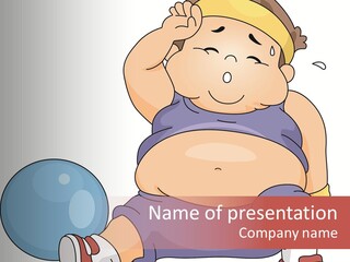 Eps Isolated Overweight PowerPoint Template