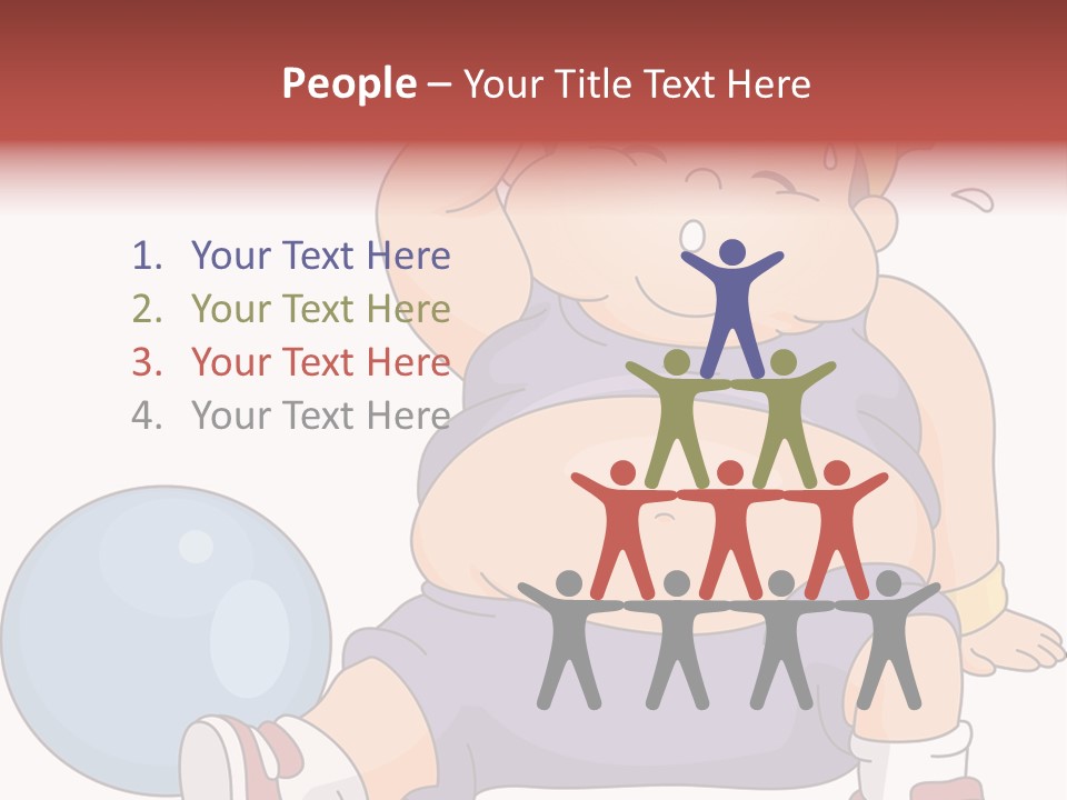 Eps Isolated Overweight PowerPoint Template