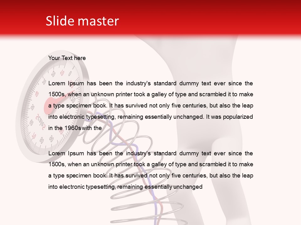 Heavyset Physical Fitness Cutout PowerPoint Template