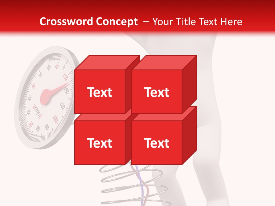 Heavyset Physical Fitness Cutout PowerPoint Template