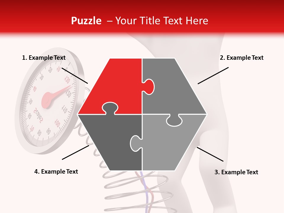 Heavyset Physical Fitness Cutout PowerPoint Template