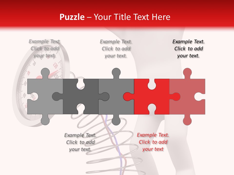 Heavyset Physical Fitness Cutout PowerPoint Template