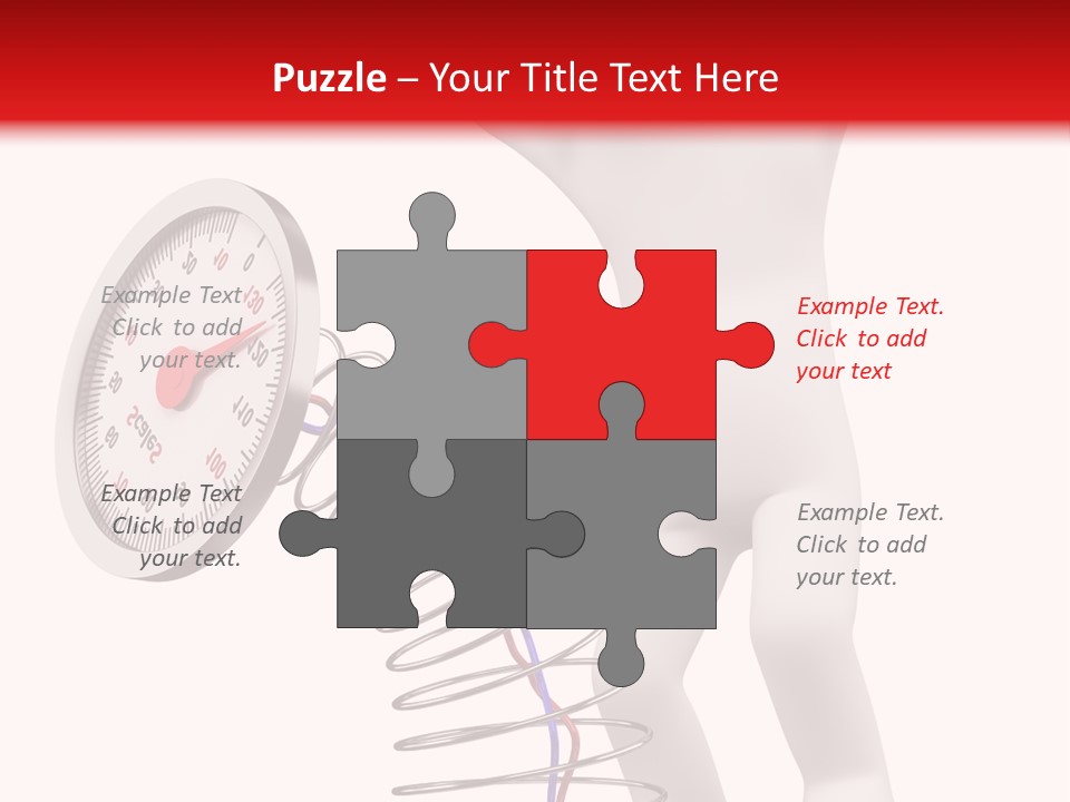 Heavyset Physical Fitness Cutout PowerPoint Template