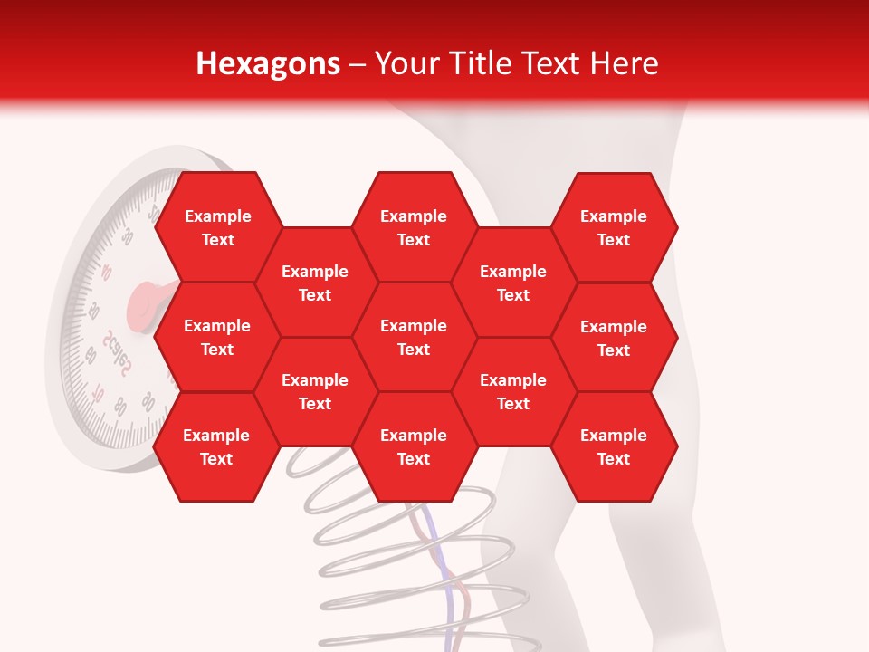 Heavyset Physical Fitness Cutout PowerPoint Template