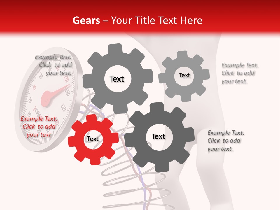 Heavyset Physical Fitness Cutout PowerPoint Template
