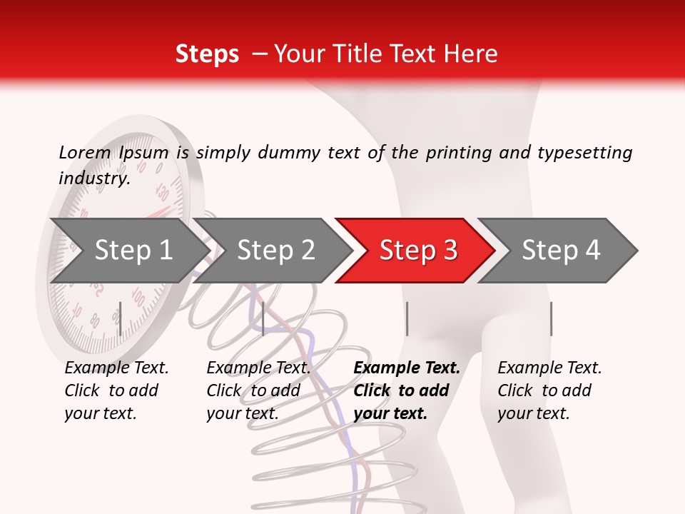 Heavyset Physical Fitness Cutout PowerPoint Template