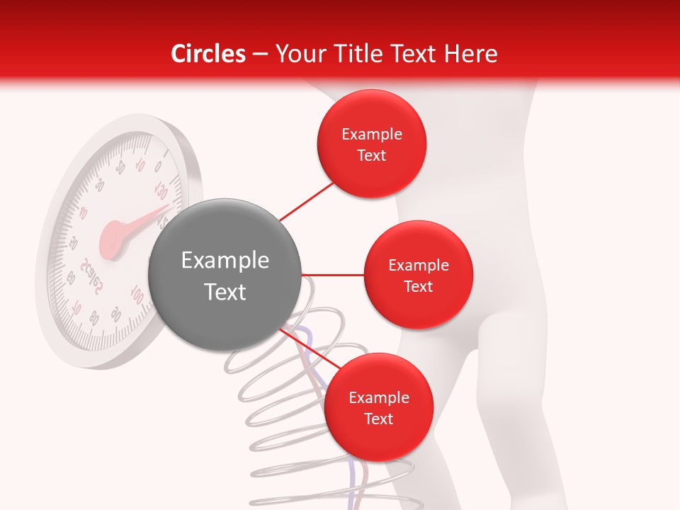 Heavyset Physical Fitness Cutout PowerPoint Template
