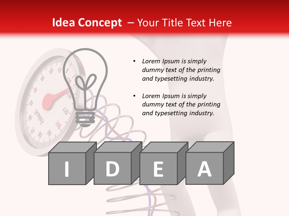 Heavyset Physical Fitness Cutout PowerPoint Template