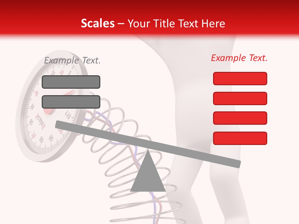 Heavyset Physical Fitness Cutout PowerPoint Template