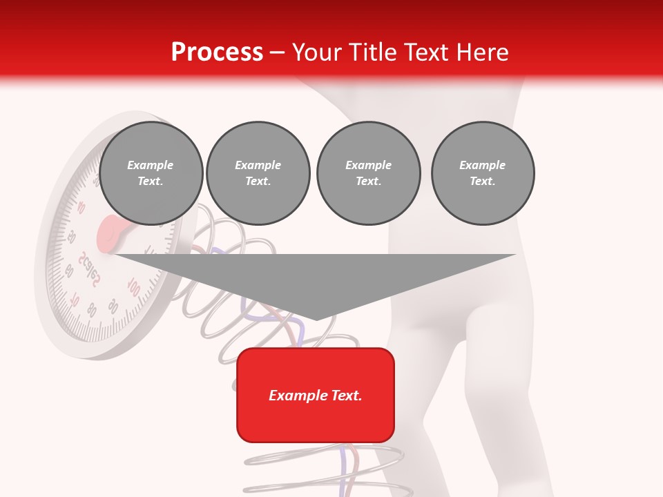 Heavyset Physical Fitness Cutout PowerPoint Template