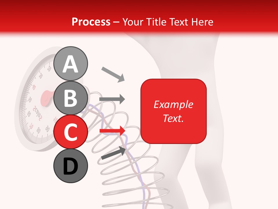 Heavyset Physical Fitness Cutout PowerPoint Template