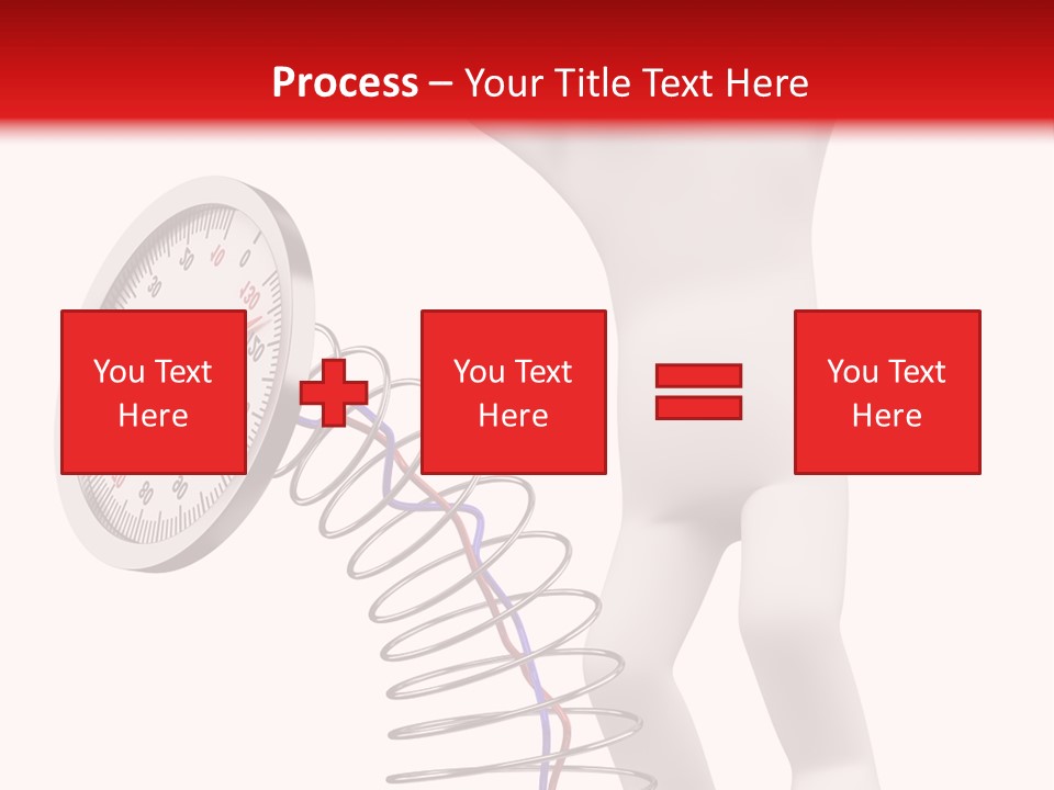 Heavyset Physical Fitness Cutout PowerPoint Template