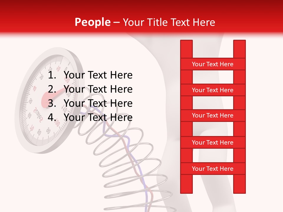 Heavyset Physical Fitness Cutout PowerPoint Template