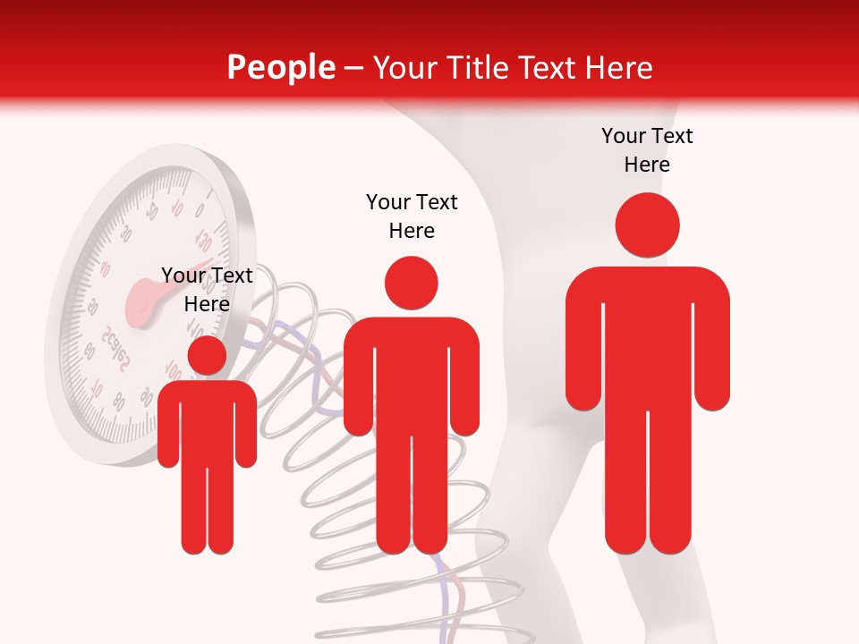 Heavyset Physical Fitness Cutout PowerPoint Template