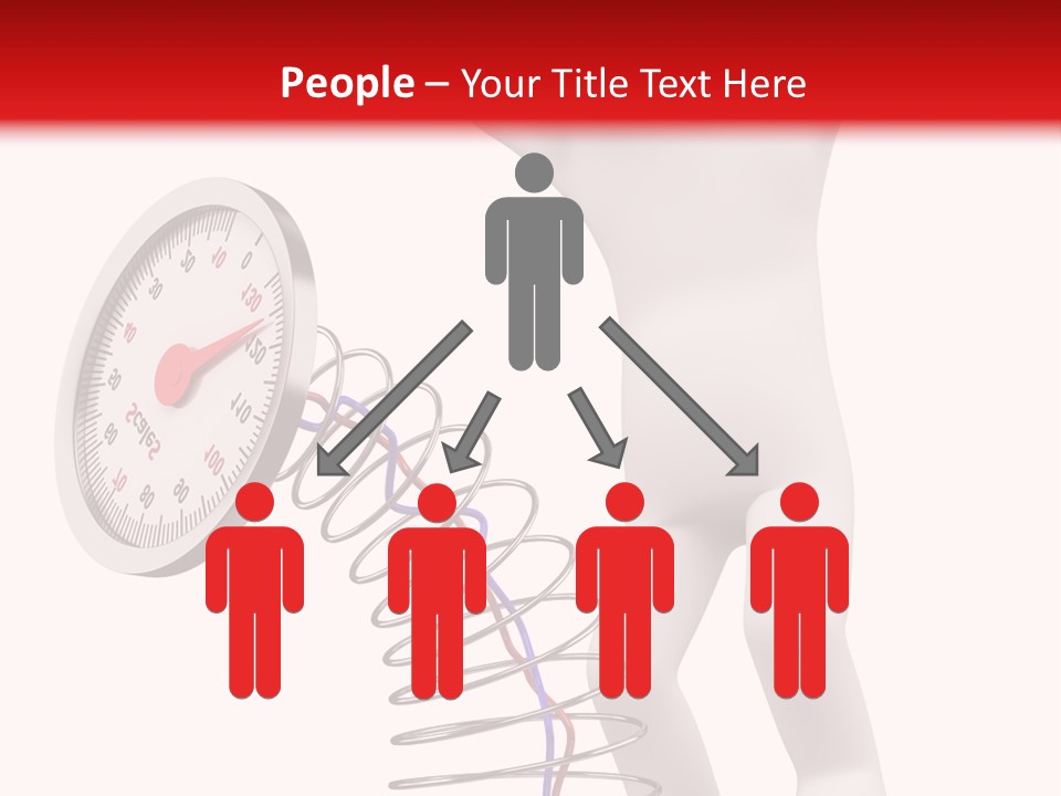 Heavyset Physical Fitness Cutout PowerPoint Template