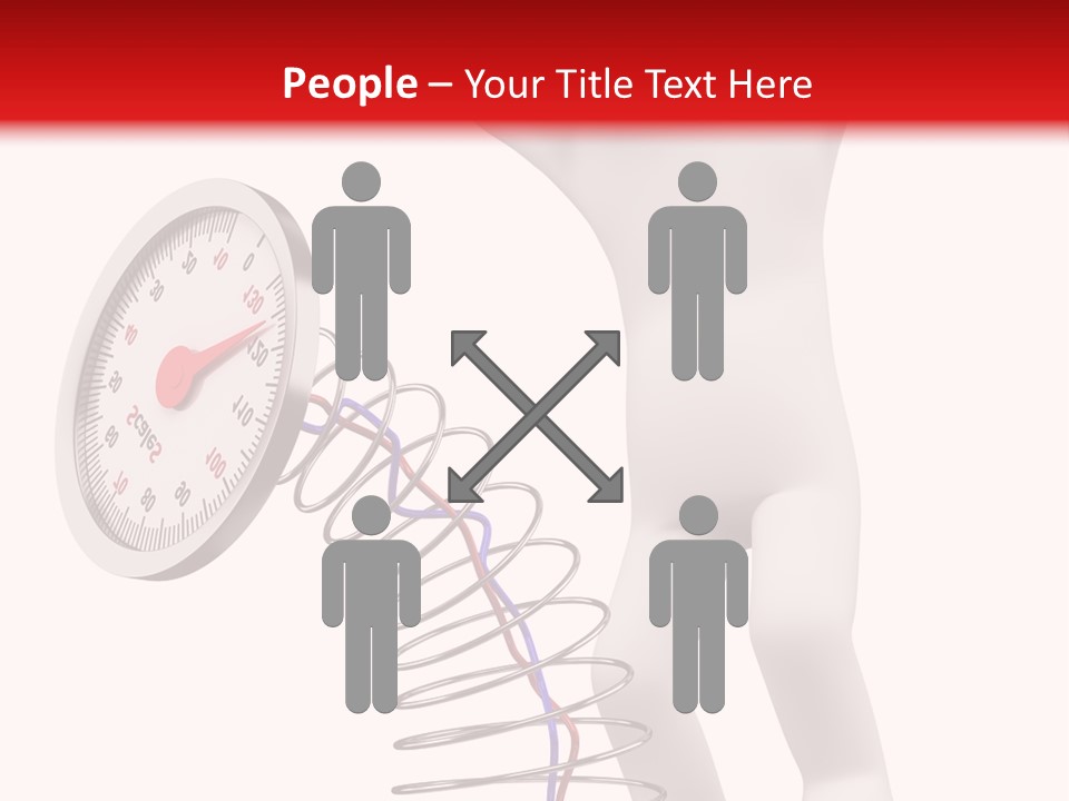 Heavyset Physical Fitness Cutout PowerPoint Template