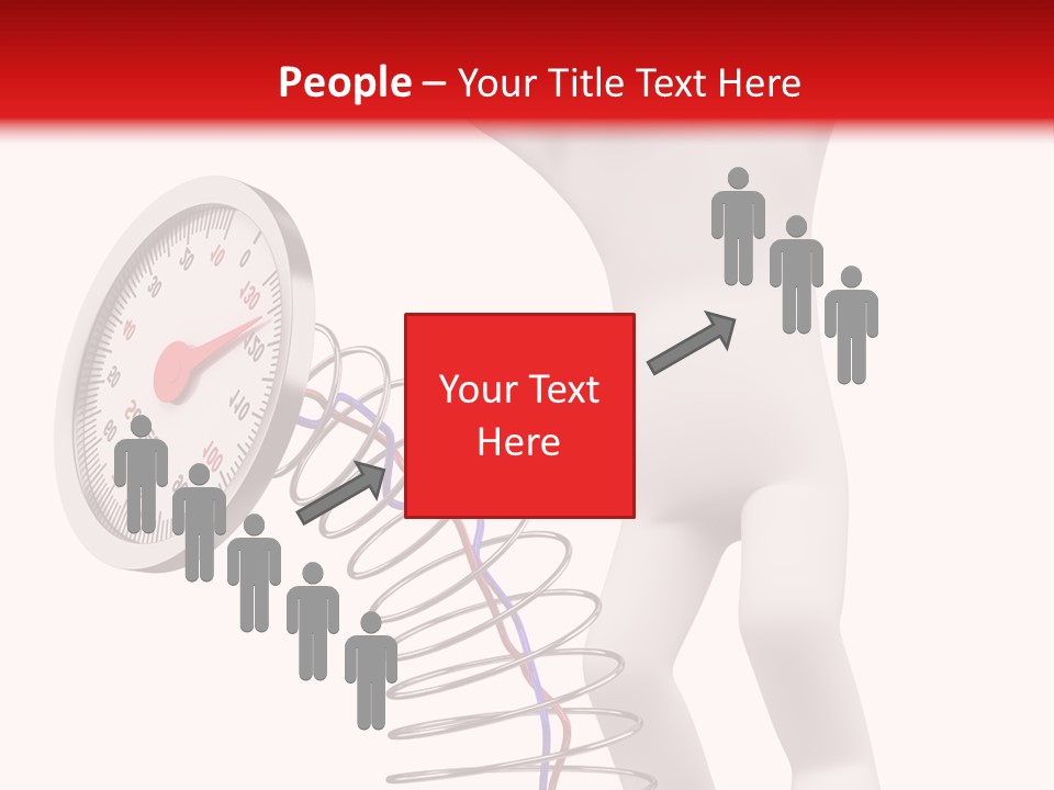 Heavyset Physical Fitness Cutout PowerPoint Template