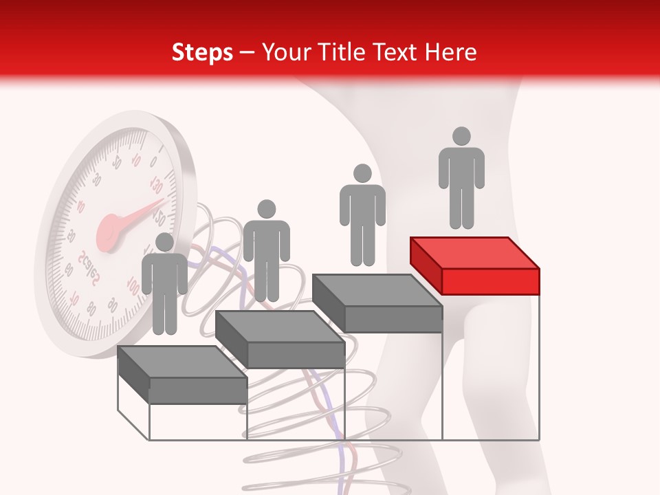 Heavyset Physical Fitness Cutout PowerPoint Template