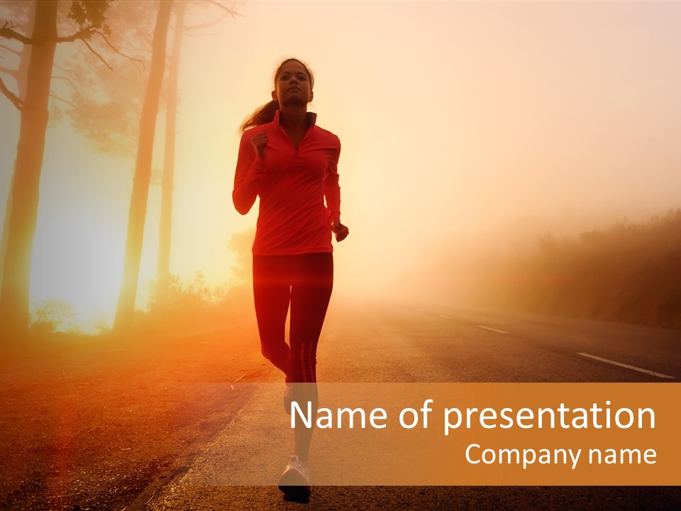 Energy Tree Fitness PowerPoint Template