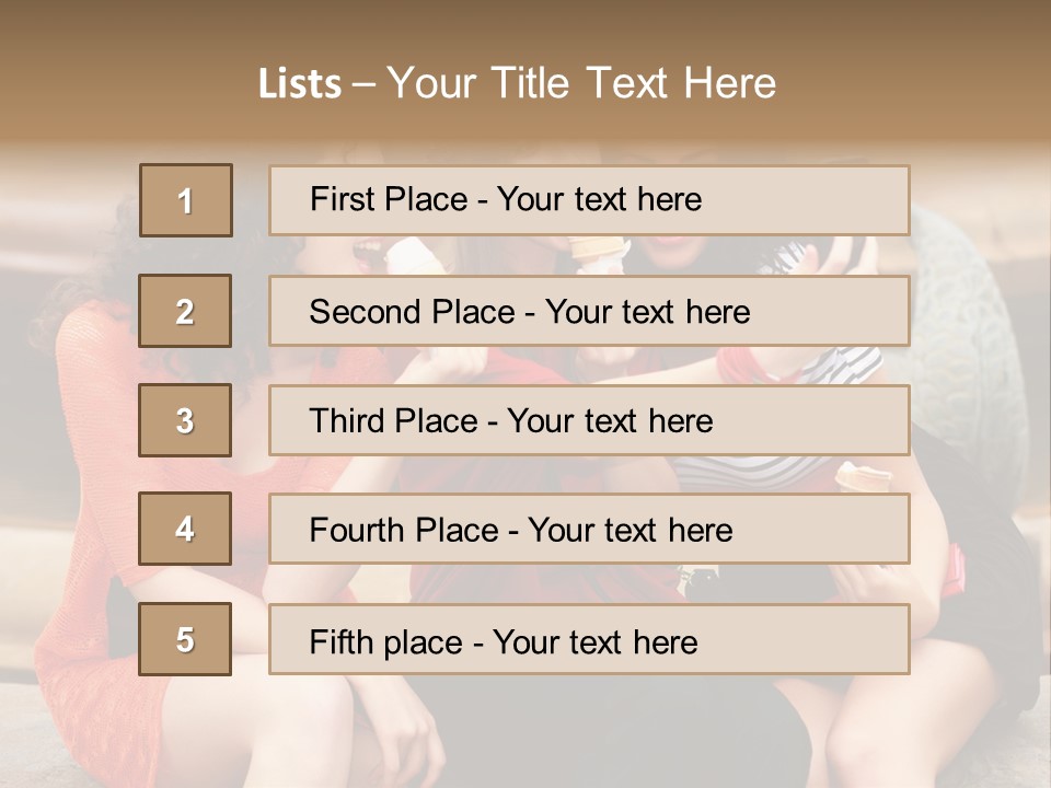 Terrace Gossip Handsome PowerPoint Template