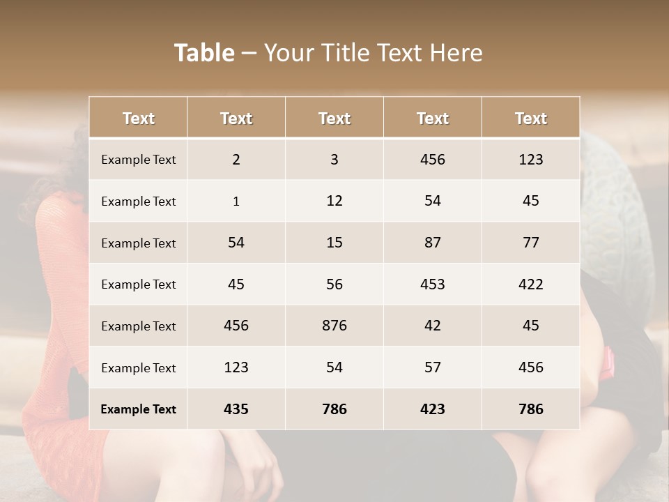 Terrace Gossip Handsome PowerPoint Template