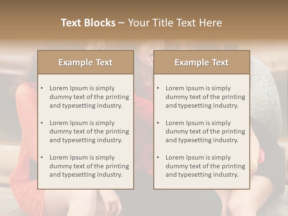 Terrace Gossip Handsome PowerPoint Template