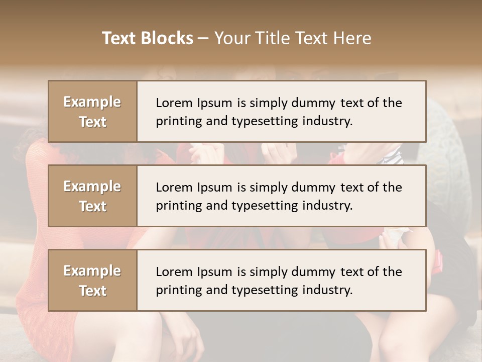 Terrace Gossip Handsome PowerPoint Template
