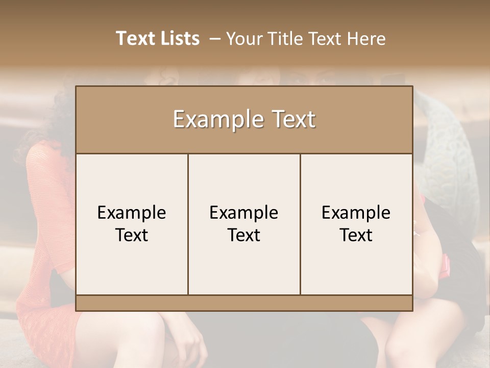 Terrace Gossip Handsome PowerPoint Template