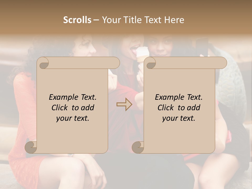 Terrace Gossip Handsome PowerPoint Template
