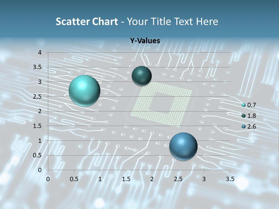 A Circuit Board With A Computer Chip In The Middle Of It PowerPoint Template