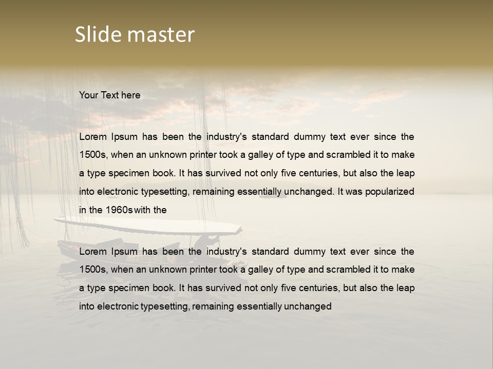 Wood Ancient Asian PowerPoint Template