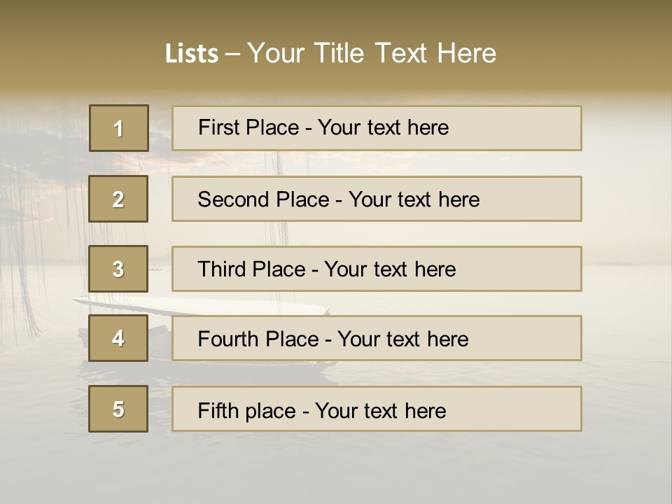 Wood Ancient Asian PowerPoint Template