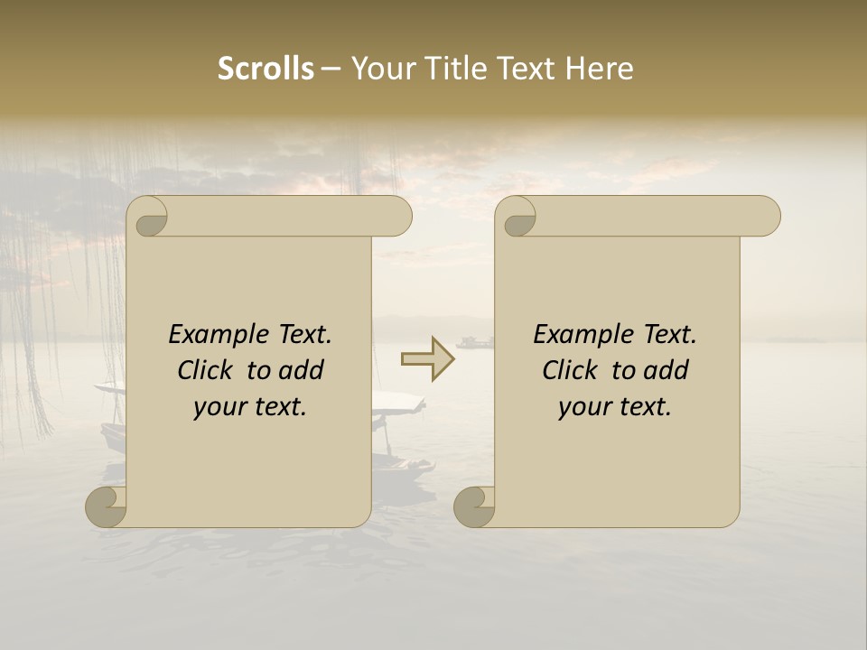 Wood Ancient Asian PowerPoint Template