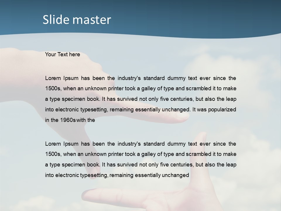 Frame Imagination Vibrant Color PowerPoint Template