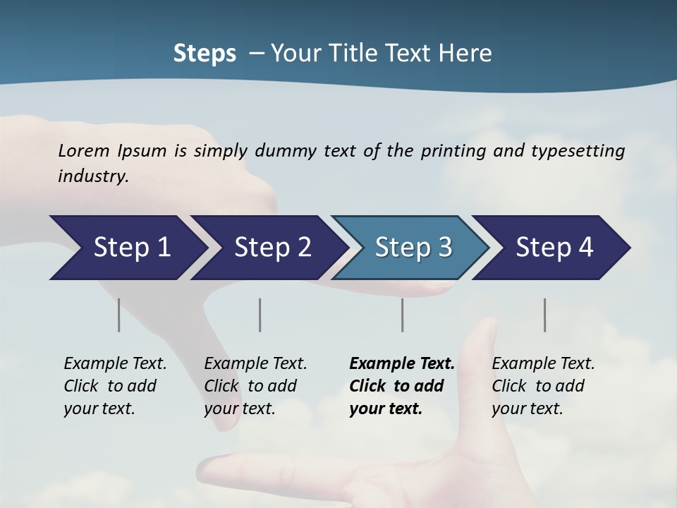 Frame Imagination Vibrant Color PowerPoint Template