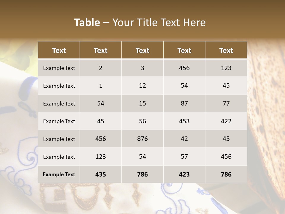 Matza Holy Day Passover PowerPoint Template