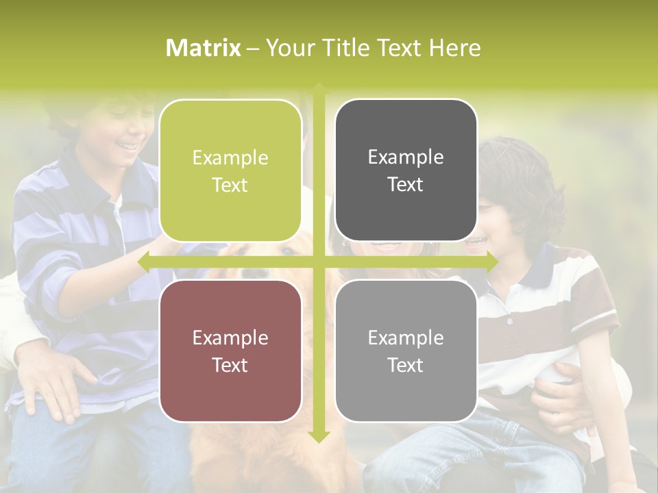 Cheerful Mother Casual PowerPoint Template