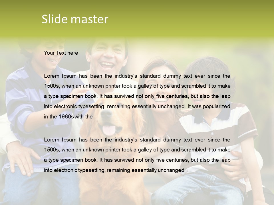 Cheerful Mother Casual PowerPoint Template