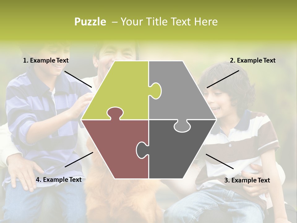 Cheerful Mother Casual PowerPoint Template