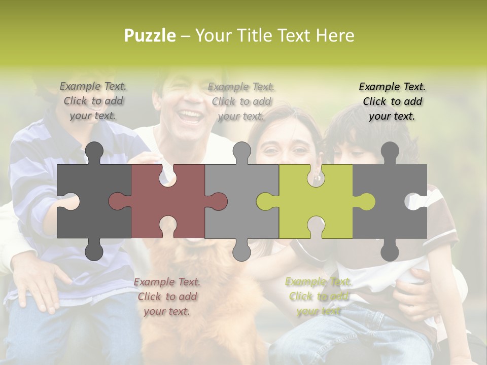 Cheerful Mother Casual PowerPoint Template