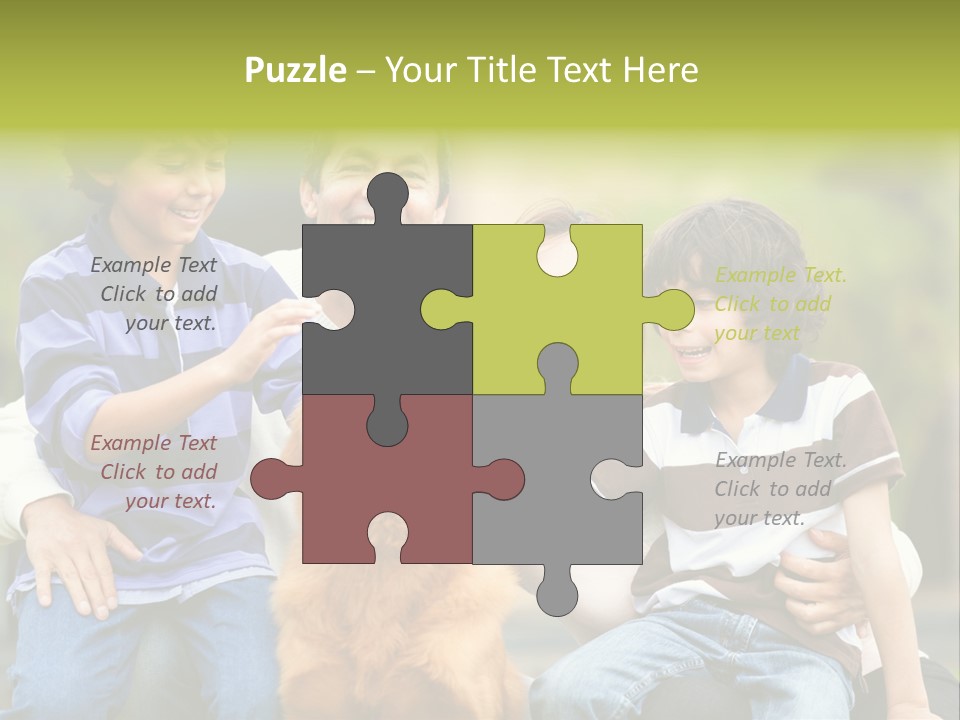 Cheerful Mother Casual PowerPoint Template