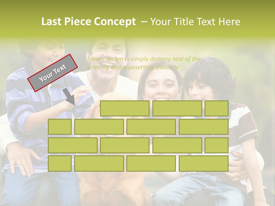 Cheerful Mother Casual PowerPoint Template