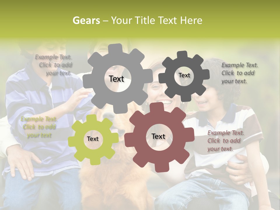 Cheerful Mother Casual PowerPoint Template