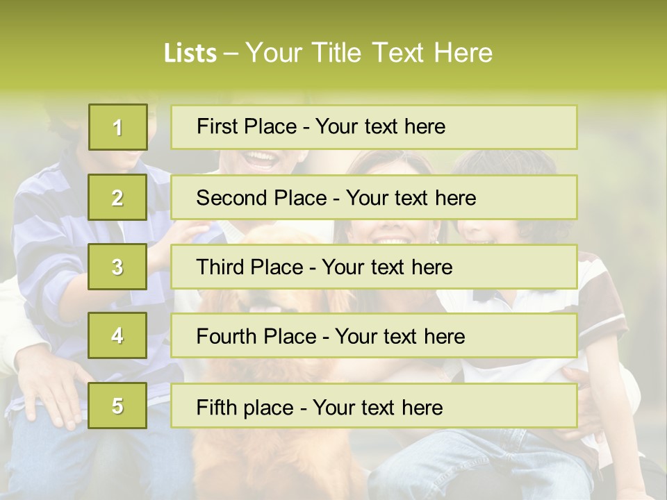 Cheerful Mother Casual PowerPoint Template